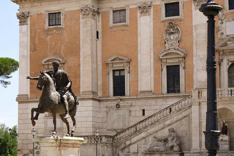 I Musei Capitolini dall'esterno