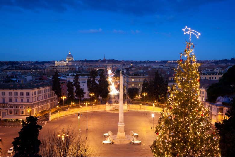 Vista su Piazza del Popolo