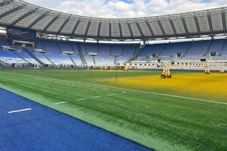 Il campo dello Stadio Olimpico di Roma