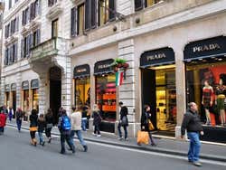 Negozi d'alta moda di Via Condotti