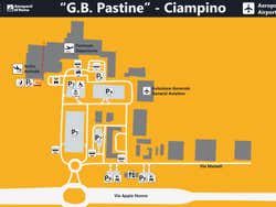 Mappa dell'aeroporto di Roma Ciampino