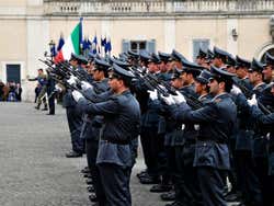 Piazza del Quirinale, cambio della guardia